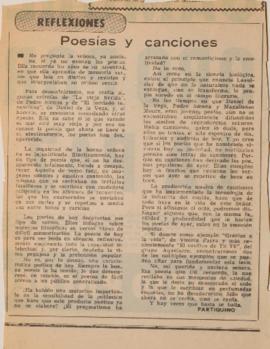 Reflexiones. Poesías y canciones