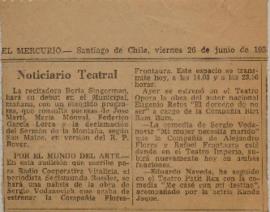 Noticiario teatral