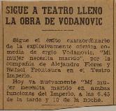 Sigue a teatro lleno la obra de Vodanovic