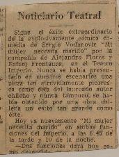 Noticiario teatral