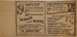 Anuncio publicitario Mi mujer necesita marido
