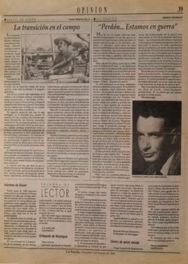 "Perdón...Estamos en guerra"