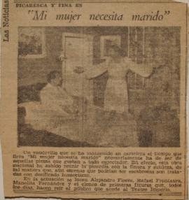 Picaresca y fina es "Mi mujer necesita marido"