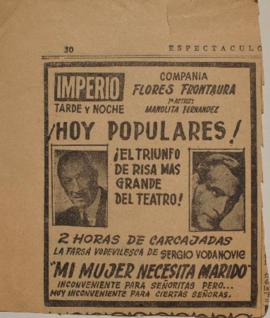 Anuncio publicitario Mi mujer necesita marido