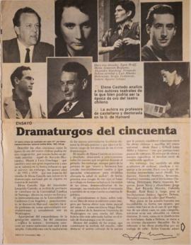 Dramaturgos del cincuenta