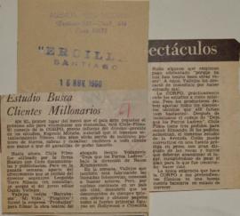 Estudio busca clientes millonarios.