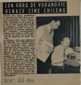 Con obra de Vodanovic renace cine chileno.
