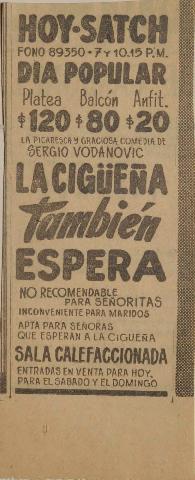 Anuncio publicitario La cigüeña también espera