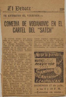 Comedia de Vodanovic en el cartel del "SATCH"