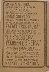 Anuncio publicitario La cigüeña también espera