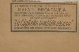 Anuncio publicitario La cigüeña también espera