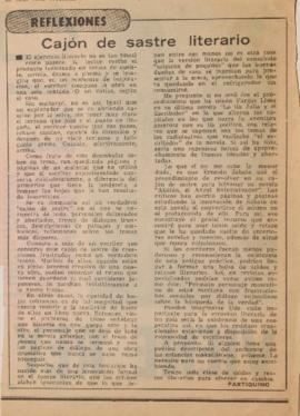 Reflexiones. Cajón de sastre literario