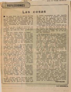 Reflexiones. Las cosas