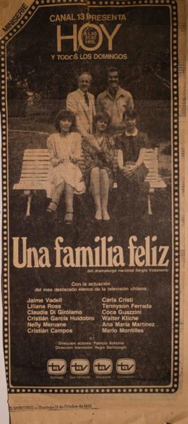 Publicidad de "Una familia feliz" (1982)