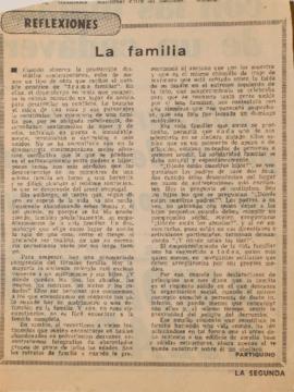 Reflexiones. La familia