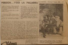 Perdón... pido la palabra