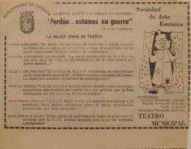 Anuncio publicitario Perdón... estamos en guerra