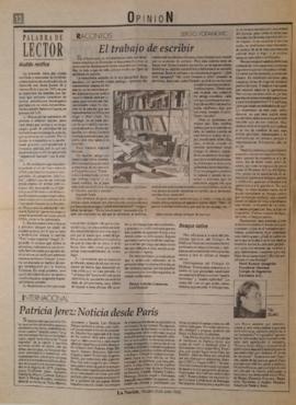 El trabajo de escribir