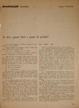 25 años: ¿punto final o punto de partida?