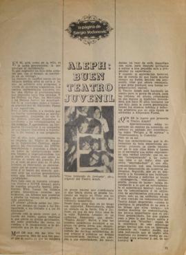 Aleph: buen teatro juvenil