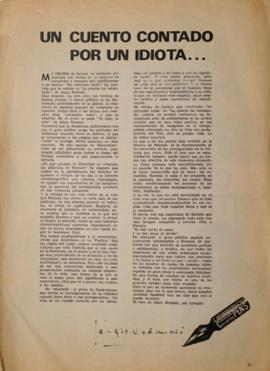 Un cuento contado por un idiota