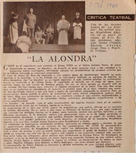 Crítica teatral: "La Alondra"
