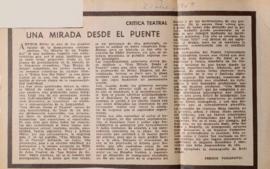 Crítica teatral: "Una mirada desde el puente"