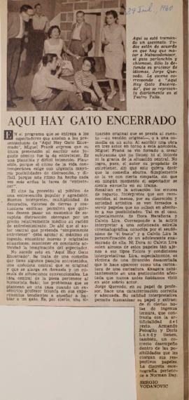 Aquí hay gato encerrado