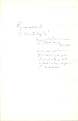 Páginas extras de "La hora del ángelus"