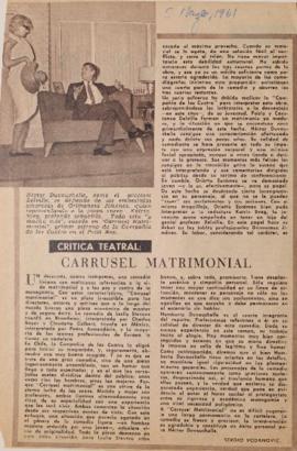 Crítica teatral: "Carrusel matrimonial"
