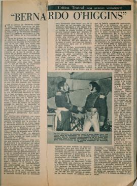 Crítica teatral: "Bernardo O'Higgins"