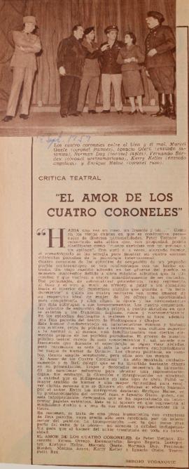 Crítica teatral: "El amor de los cuatro coroneles"