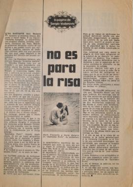 No es para la risa