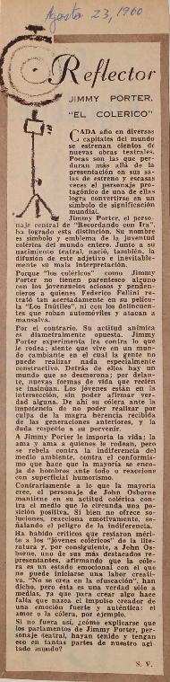 Jimmy Porter, "el colérico"