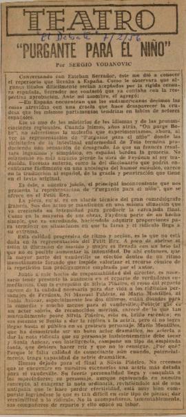 "Purgante para el niño"