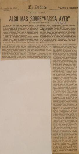 Algo más sobre "Nacida ayer"