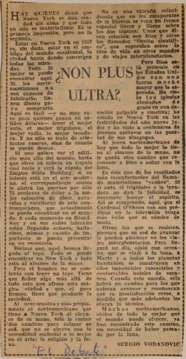 ¿Non plus ultra?