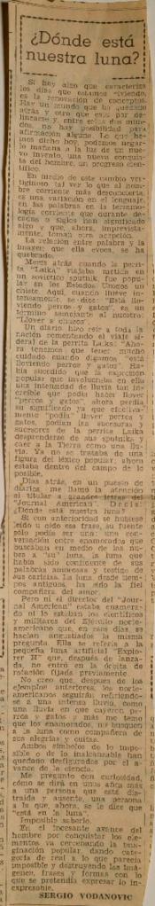 ¿Dónde está nuestra luna?