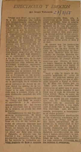 Espectáculo y emoción