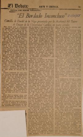 "El Bordado Inconcluso"