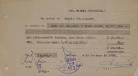 Recibo Diario El Debate, Enero 1959