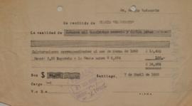 Recibo Diario El Debate, Marzo 1958