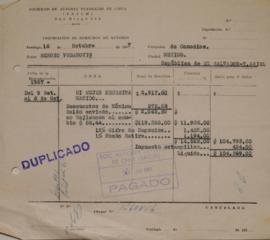 Liquidación de Derechos de Autor, Mi mujer necesita marido, Septiembre y Octubre 1957