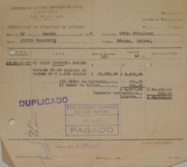 Liquidación de Derechos de Autor, Mi mujer necesita marido, Diciembre 1957