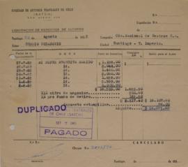 Liquidación de Derechos de Autor, Mi mujer necesita marido, Julio y Agosto 1953