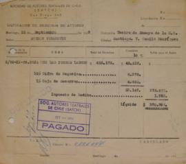 Liquidación de Derechos de Autor, Deja que los perros ladren, Septiembre 1959