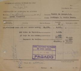 Liquidación de Derechos de Autor, Deja que los perros ladren, Julio 1959