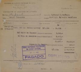 Liquidación de Derechos de Autor, Deja que los perros ladren, Julio y Agosto 1959
