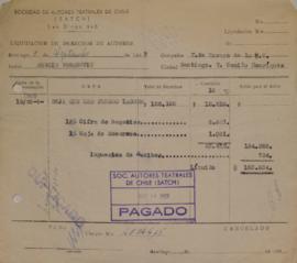 Liquidación de Derechos de Autor, Deja que los perros ladren, Quincena de Agosto 1959