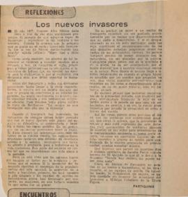 Reflexiones. Los nuevos invasores